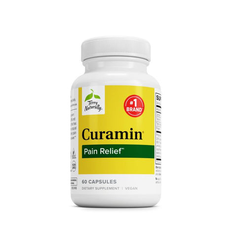 Terry Naturally Curamin - Support Occasional Aches with Curcumin from Turmeric, Boswellia, DLPA & Nattokinase - Non-GMO, Vegan & Gluten-Free