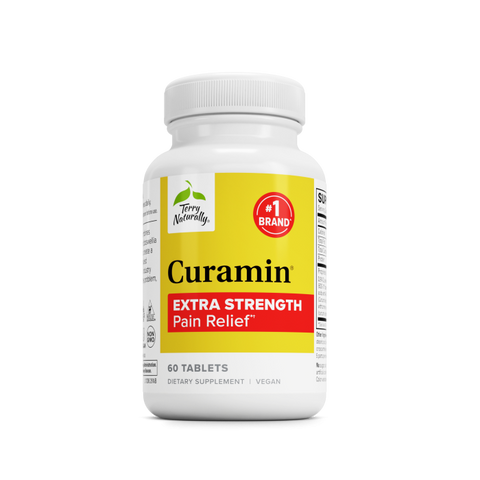 Terry Naturally Curamin Extra Strength - Curcumin & Boswellia Supplement for Healthy Circulation Support - Turmeric Supplement to Support Joints, Muscle Health & Endorphin Production