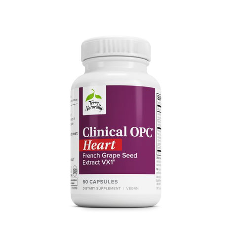 Terry Naturally Clinical OPC Heart - Heart Health Supplement with Magnesium, Vitamin B6, Grape Seed Extract - Dietary Supplement for Artery Health & Circulation