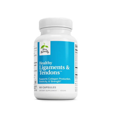 Terry Naturally Healthy Ligaments & Tendons - Dietary Supplement for Connective Tissue & Joint Lubrication Support - Non-GMO Formula to Aid Ligament & Muscle Health - 60 Capsules