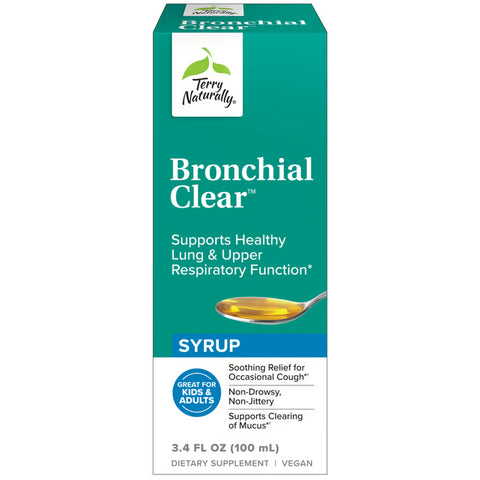 Terry Naturally Bronchial Clear Liquid - Respiratory Support for Bronchial & Lung Health - Bronchial Support for Respiratory Health - Healthy Lung Support Supplement for Adults & Children - 3.4 fl oz Visit the Terry Naturally Store