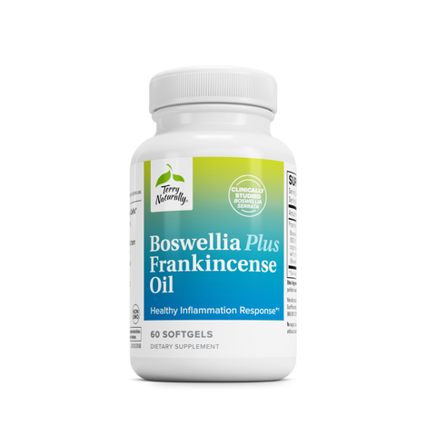 Terry Naturally Boswellia Plus Frankincense Oil - Joint Support Supplement to Support Mobility & Joint Comfort - Support Cellular Health with Boswellia & Frankincense Oil - 60 Softgels