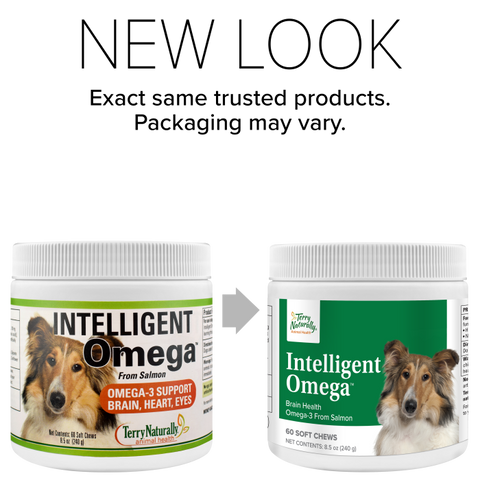 Terry Naturally Animal Health Dog Intelligent Omega Brain + Eye Health - 60 Soft Chews