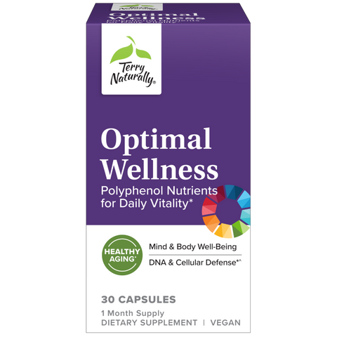 Terry Naturally Optimal Wellness - Immune, Respiratory & Brain Health Support - Supports Liver Health with Curcumin - Provides Powerful Antioxidant Support - 30 Capsules