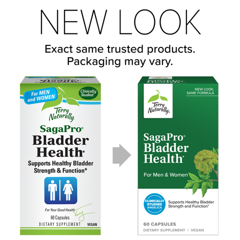 Terry Naturally SagePro Bladder - Bladder Support Supplement - Dietary Supplement with Angelica Leaf Extract - Vegan Capsules to Aid Urinary Tract Function & Health