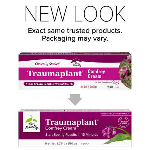 Terry Naturally Traumaplant® Comfrey Cream - Non-Staining Herbal Cream - Clinically Studied and Free of Pyrrolizidine Alkaloids - for External Use Only