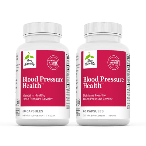 Terry Naturally Blood Pressure Health - 60 Vegan Capsules - Promotes Healthy Circulation & Blood Pressure Levels - Non-GMO, Gluten Free - 60 Servings